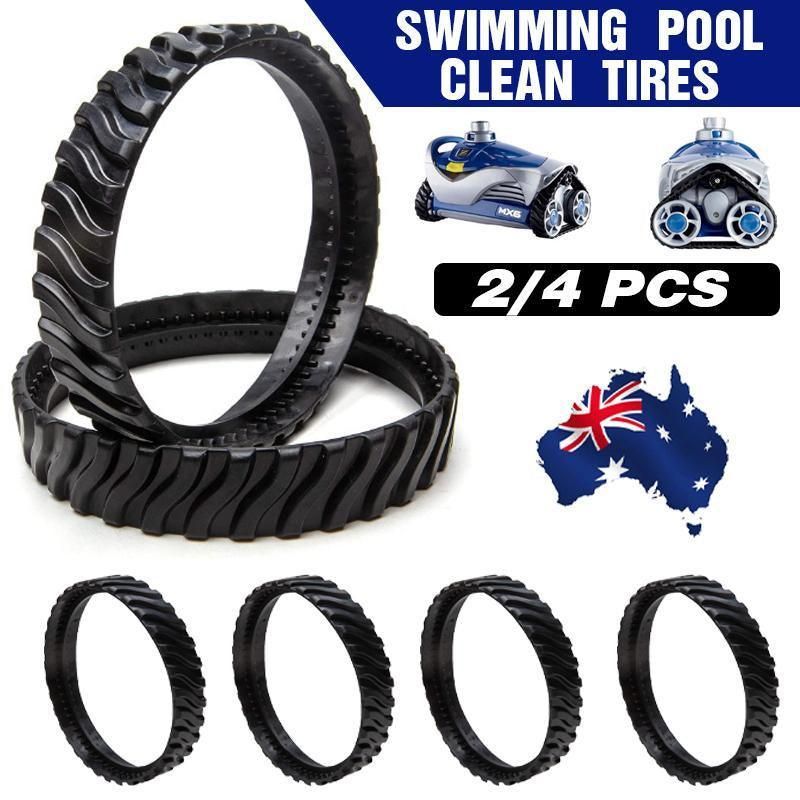2/4PCS Replacement Pool Cleaner Tires for Zodiac MX6 MX8 R0526100 Tracks - 2PCS