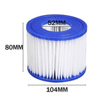 6pcs Lay Z Spa Filter Cartridge VI Size 58323 Replacement by Bestway Cartridge