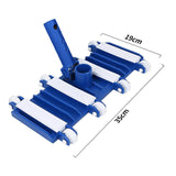 Heavy Duty Flexible Pool Vacuum Head with Wheels for 38mm Hose - Side View