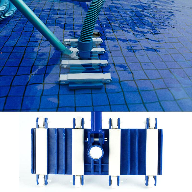 Heavy Duty Flexible Pool Vacuum Head with Wheels for 38mm Hose