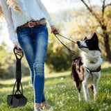 Long Handle Pet Pooper Scooper with Clamping Jaw for Dog Waste Pickup Outdoor Use - Close-Up Angle