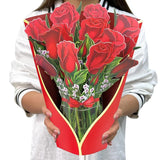 New Style 3D Pop Up Cards Paper Flower Bouquet Greeting Card for All Occasions - Poppy - Extra Image