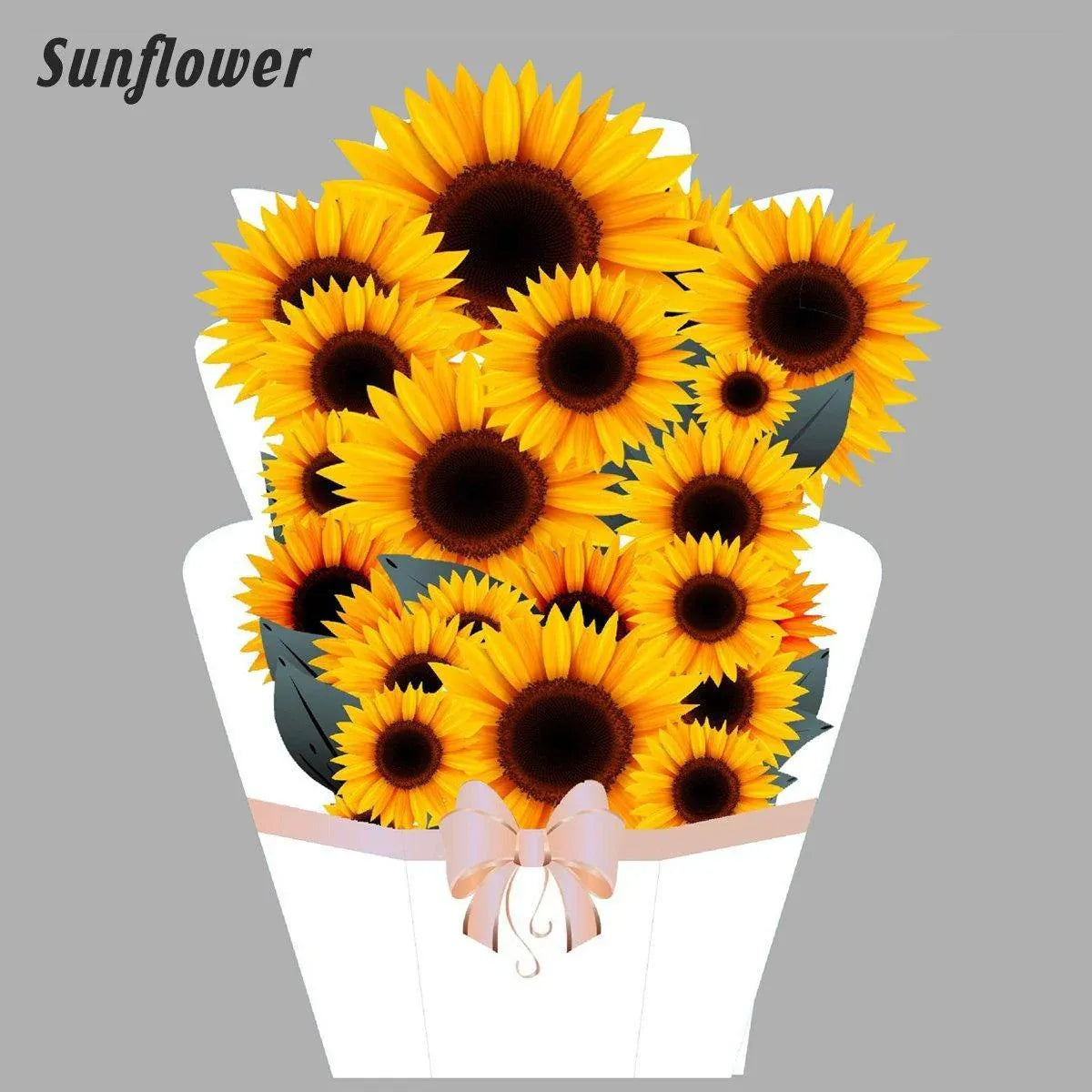 New Style 3D Pop Up Cards Paper Flower Bouquet Greeting Card for All Occasions - Poppy