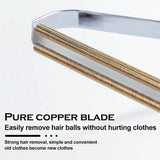 Portable Lint Remover Clothes Fuzz Shaver Reusable Trimmer Manual Roller Carpet - Top-Down View