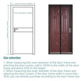 Striped Screen Door Curtain Mesh with Auto Close for Insect Protection and Ventilation - 80*210cm