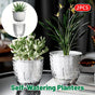 2pcs Transparent Self Watering Flowerpot Automatic Absorbent Planter Storage
