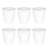 6pcs Self Watering Flowerpot Breathable Planter Indoor Outdoor Garden Basin - Front View