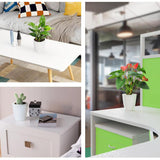 6pcs Self Watering Flowerpot Breathable Planter Indoor Outdoor Garden Basin - Top-Down View