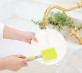 Kitchen Dishwashing Brush for Cleaning Dishes Pots Pans and Kitchen Supplies - Top-Down View