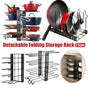 Multi-Layer Vertical Pot Lid Storage Rack Folding Kitchen Countertop Organizer - 5th-Floor