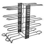 Multi-Layer Vertical Pot Lid Storage Rack Folding Kitchen Countertop Organizer - 8th-Floor - Close-Up Angle
