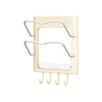 Wall Mounted Pot Lid Rack Multifunctional Household Storage Organizer Shelf