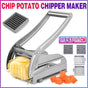 Chip Potato Chipper Maker French Fries Dicer Slicer Chopper Cutter and 2 Blades