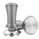 Adjustable Coffee Tamper with Scale Constant Pressure Espresso Powder Press Tool - Silver-58mm - Low Angle