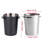58mm Stainless Steel Coffee Catchers Coffee Maker Handle Accessories Durable Use - Black