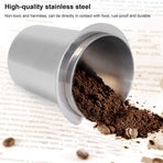 58mm Stainless Steel Coffee Catchers Coffee Maker Handle Accessories Durable Use - Black