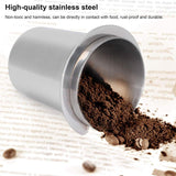 58mm Stainless Steel Coffee Catchers Coffee Maker Handle Accessories Durable Use - Black - 45-Degree Angle