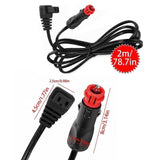 2 Meter Cigarette Lighter Car Refrigerator Plug Car Refrigerator Matching Wire - Side View