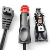 2 Meter Cigarette Lighter Car Refrigerator Plug Car Refrigerator Matching Wire - Rear View