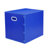 Large Capacity Waterproof Plastic Storage Box Foldable Moving Organizer Durable - 40x30x30cm