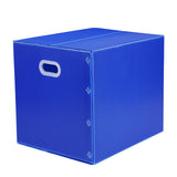 Large Capacity Waterproof Plastic Storage Box Foldable Moving Organizer Durable - 70x50x50cm - Low Angle