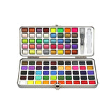 12-90 Watercolour Paint Set With Brush Painting Water Colour Kits - 50 Colours - Front View