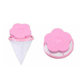 5X Washing Machine Filter Bag Floating Lint Hair Catcher Mesh Pouch Laundry Tool - Pink *5 PCS - Rear View