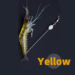 10 Pack Soft Shrimp Lures with Hooks for Bream Flathead Cod and Bass Fishing