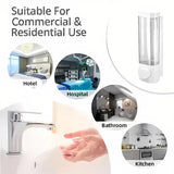 Wall Mounted Soap Dispenser Manual Press Shower Gel Bottle for Hand Sanitizer - Close-Up Angle