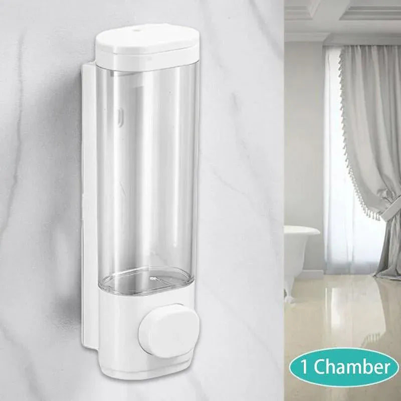 Wall Mounted Soap Dispenser Manual Press Shower Gel Bottle for Hand Sanitizer