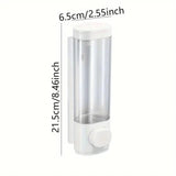 Wall Mounted Soap Dispenser Manual Press Shower Gel Bottle for Hand Sanitizer - Side View
