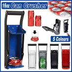 Can Crusher 12/16oz Beer Smasher Aluminium Recycling Wall Mount Bottle Opener - White