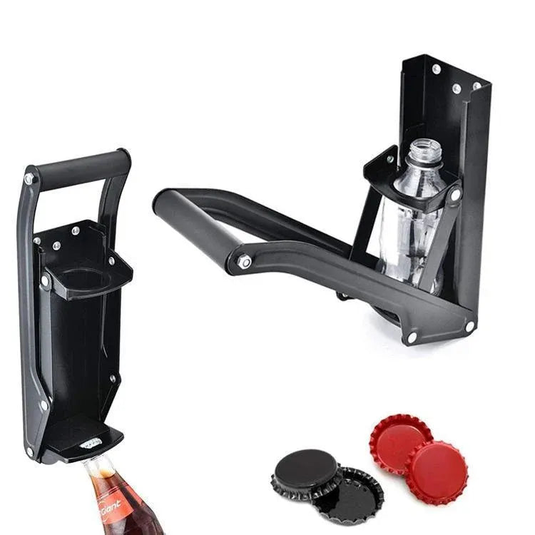Can Crusher 12/16oz Beer Smasher Aluminium Recycling Wall Mount Bottle Opener - White