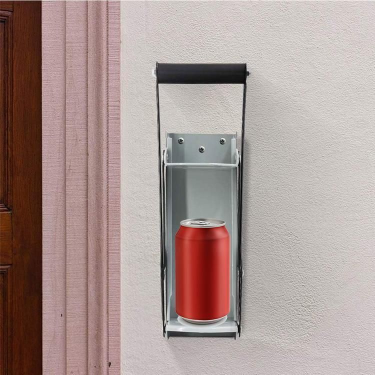 Can Crusher 12/16oz Beer Smasher Aluminium Recycling Wall Mount Bottle Opener - White