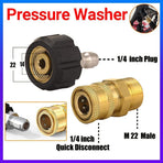 Pressure Washer Adapter 1/4inch Quick Connect Kit M22-14 Adapter