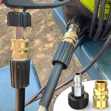Pressure Washer Adapter 1/4inch Quick Connect Kit M22-14 Adapter - Top-Down View