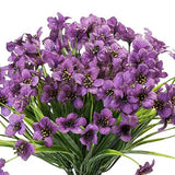 12pcs Artificial Flowers Set for Home Decor Wedding Party Fake Floral Decor - Orange