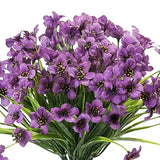 12pcs Artificial Flowers Set for Home Decor Wedding Party Fake Floral Decor - Orange - Close-Up Angle