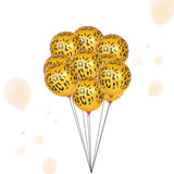 Leopard Spot Print Balloons X 12 Safari Zoo Jungle Farm Animal Party Decoration