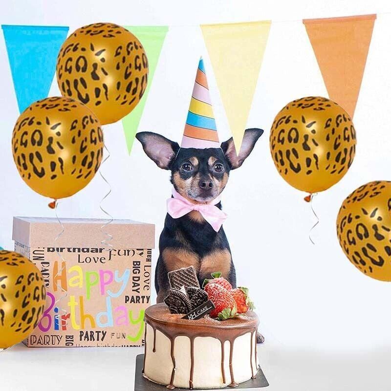 Leopard Spot Print Balloons X 12 Safari Zoo Jungle Farm Animal Party Decoration