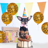 Leopard Spot Print Balloons X 12 Safari Zoo Jungle Farm Animal Party Decoration - Extra Image
