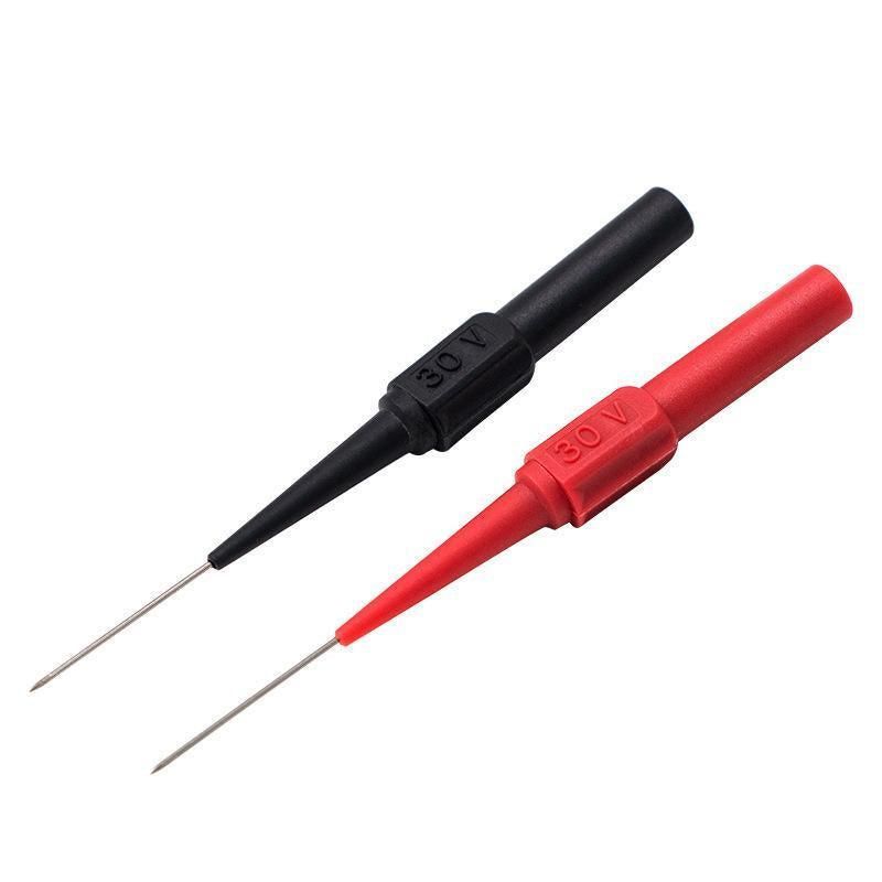 4PCS Multimeter Testing Lead Fluke Extention Back Probes Sharp Needles Micro Pins