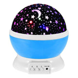 LED Night Star Galaxy Projector Rotating Lamp for Bedroom Ambience and Gift Use - Black - Low Angle