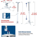 Universal Projector Ceiling Mount Bracket Telescopic Adjustable Lifting Hanger