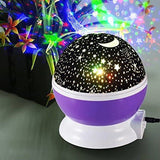 LED Night Star Galaxy Projector Rotating Lamp for Bedroom Ambience and Gift Use - Pink - Side View