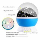 LED Night Star Galaxy Projector Rotating Lamp for Bedroom Ambience and Gift Use - Pink - Top-Down View