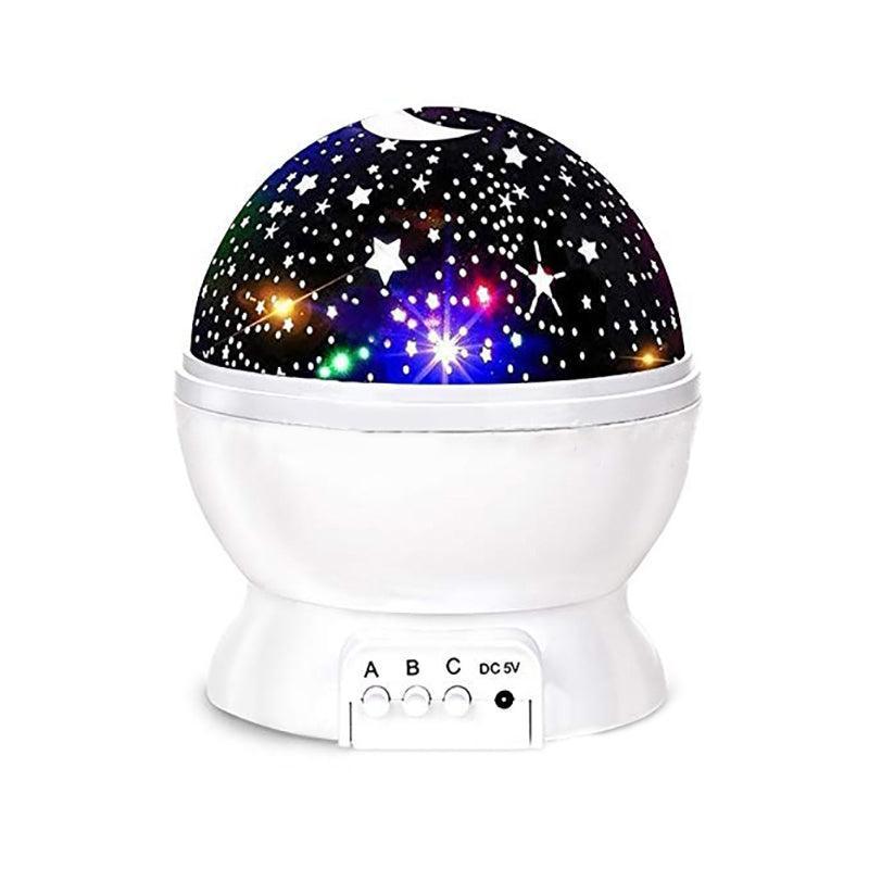 LED Night Star Galaxy Projector Rotating Lamp for Bedroom Ambience and Gift Use - Purple