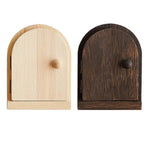 Solid Wood Wall Switch Protector Cover Socket Decorative Frame Masking Cover - Dark Wood