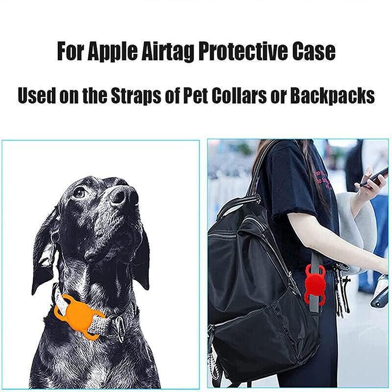 Silicone Collar Attachment Case Compatible with Tracking Device for Pets - Pink