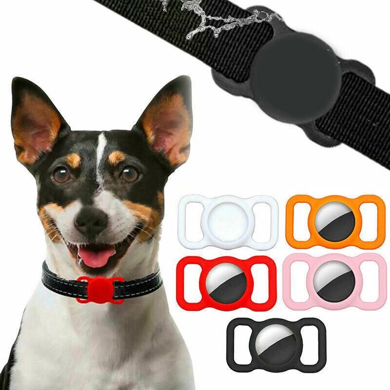 Silicone Collar Attachment Case Compatible with Tracking Device for Pets - Pink